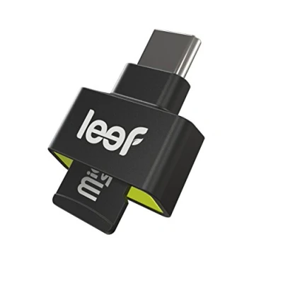 Immagine di Leef Access C Lettore microSD per Dispositivi Android con Connettore USB Tipo C, Custodia il Trasporto Inclusa