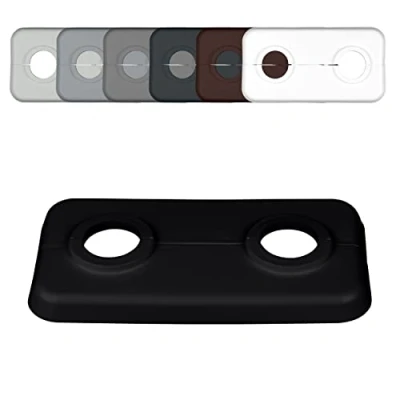 Immagine di FUX 3 rosette per tubi di riscaldamento doppii, 12 mm 21,3 mm, 2 pezzi, riscaldamento, copertura tubi, copertura, rivestimento, radiatore, polipropilene in colori speciali (16