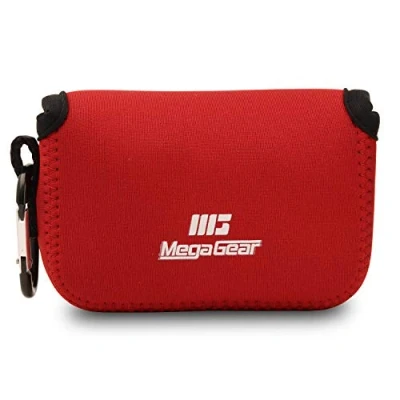 Immagine di MegaGear MG793 Custodia in Neoprene compatibilie con Nikon Coolpix W150, W100, S33 Rosso