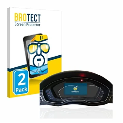 Immagine di brotect Pellicola Protettiva per Audi A4 B9 2017 Virtual Cockpit Protezione Schermo (2 Pezzi) [Trasparente, Anti Impronte]