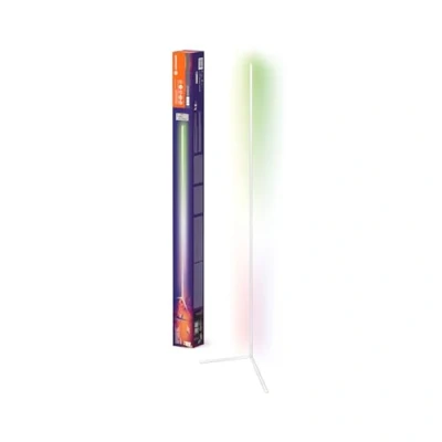 Immagine di LEDVANCE SMART+ WIFI piantana LED angolare, 200cm, bianca, 20W, 1710lm, luce bianca e colorata regolabile, dimmerabile, funzione ritmo musicale, lunga durata, controllabile tramite app, 2700 6500K