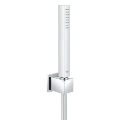 Immagine di Grohe 27703000 Euphoria Cube Set Supporto A Parete Fisso, Manopola Doccia Stick, Monogetto, Cromo, Ecojoy