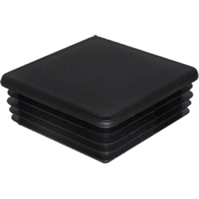 Immagine di SKIR&#039;CO tappi quadrati in plastica, 70 x mm, per tubi opachi, inserti quadrati, pali di recinzione, nero RAL 9005, 30 pezzi