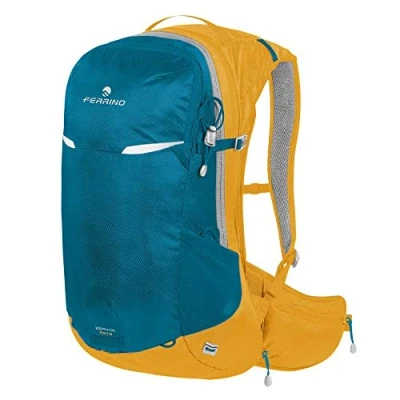 Immagine di Ferrino zephyr 22+3 zaino 25 litri 78512 NBB colore blu ideale per trekking coprizaino incluso schienale traspirante porta bastoncini leggero e capiente