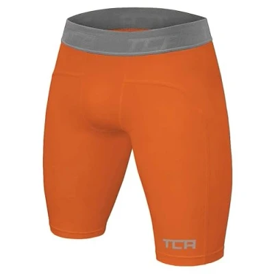 Immagine di TCA PRO Performance Compression Pantaloncini da Uomo Base Layer Termico Arancia, S