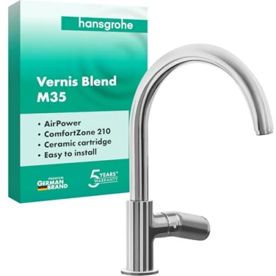 Immagine di hansgrohe Vernis Blend M35 Miscelatore monocomando cucina 260 con bocca orientabile, cromo, 71870000