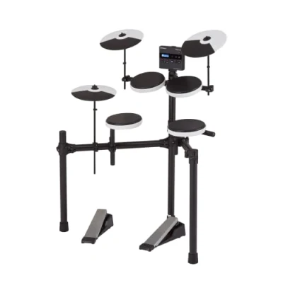 Immagine di Roland TD 02K V Drums Batteria Elettronica Compatta Entry Level con una Suonabilità Espressiva, Stand dall&#039;Altezza Regolabile ed Espansione Bluetooth Opzionale
