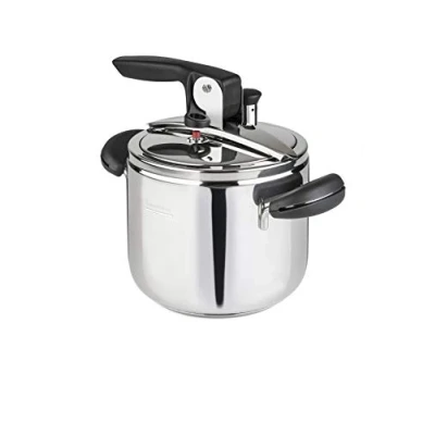 Immagine di Barazzoni, ø22cm, Pentola a pressione Amelia+, ø18cm, capacità 3.5Lt, inox 18/10, Made in Italy, 3.5 unknown_modifier, inossidabile, Acciaio e Nero