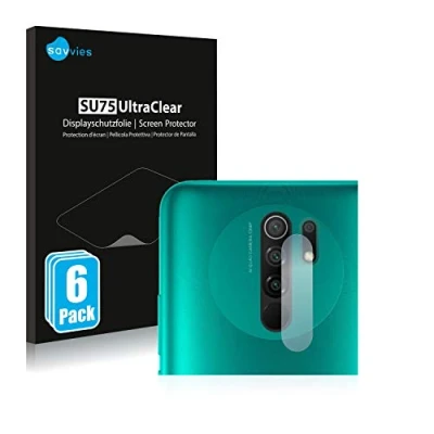 Immagine di savvies (6 Pezzi Pellicola Protettiva per Xiaomi Redmi 9 (SOLO Fotocamera) Protezione Schermo Trasparente