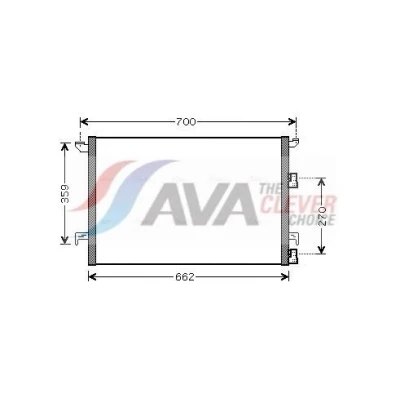 Immagine di PRASCO SBA5060 Condensatore 11,9 8,7 Alluminio 620 R 134a SAAB: 9 3 Station Wagon, Sedan