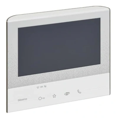 Immagine di Bticino 344642 VIDEOCITOFONO WIFI MONITOR INTERNO SMART, 2 Fili, Display Aggiuntivo 7&quot;&quot; a Colori, Touch Screen, con Vivavoce, Segreteria e Registrazione Audio Video, Inoltro chiamata su App, Bianco