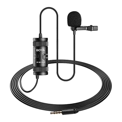 Immagine di BOYA BY M1 Pro II Microphone Lavalier omnidirectionnel à suppression de bruit avec port surveillance pour YouTube Tiktok Interview Création contenu diffusion