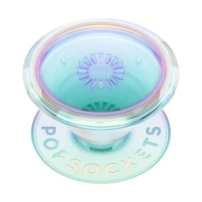 Immagine di PopSockets: PopGrip Supporto e Impugnatura per Telefoni Cellulari Tablet con un Top Intercambiabile Translucent Clear Iridescent