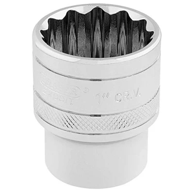 Immagine di Draper 33725 Chiave a bussola quadrata da 1/2&quot;, in cromo lucido, misura 1&quot;, colore: Blu