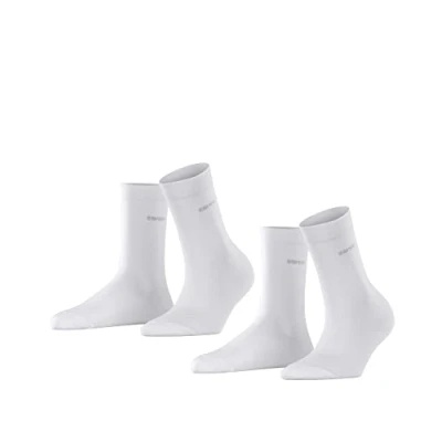 Immagine di Esprit Basic EASY 2PACK UNI Calze, Donna, Taglia: 39 42, White (2000)
