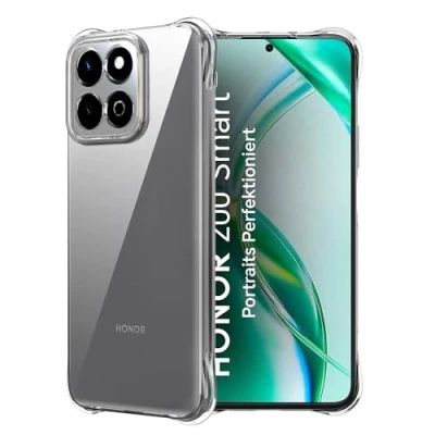 Immagine di FDHYFGDY Custodia per Honor 200 Smart Cover, Telefono in Silicone Antiurto Trasparente, Protettiva TPU Trasparente