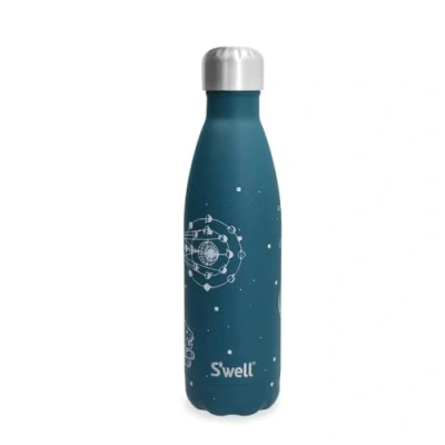 Immagine di S&#039;well Borraccia in acciaio inox, 481,9 ml, verde celeste triplo strato, isolato sottovuoto mantiene le bevande fredde per 36 ore e calde 18 persone, perfette chi viaggia