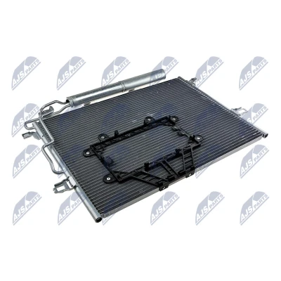 Immagine di NTY CCS ME 034 Condensatore con essiccatore 628 x 442 16 Alluminio MERCEDES BENZ: Classe E Sedan, T modell, CLS Coupe