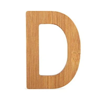 Immagine di Small Foot ABC Lettera D in bambù sostenibile, Super combinabile con Altre Lettere Come Decorazione o targhetta, particolarmente Adatto per Imparare a Leggere Bambini (Onore)