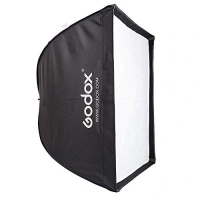 Immagine di Godox Paraplu Softbox Bowens 60x60 con griglia (Soft box, 60 cm), + Riflettore