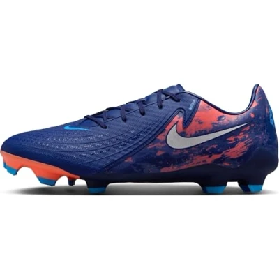 Immagine di Nike Performance Phantom GX II Academy FG/MG Scarpe da calcetto con tacchetti, Uomo, Taglia: 47, Blue void/chrome Sintetico