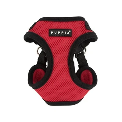 Immagine di Puppia PARA HC1533 RD L Soft Harness C Pettorina Morbida per Cani, Rosso, L, 1 Pezzo
