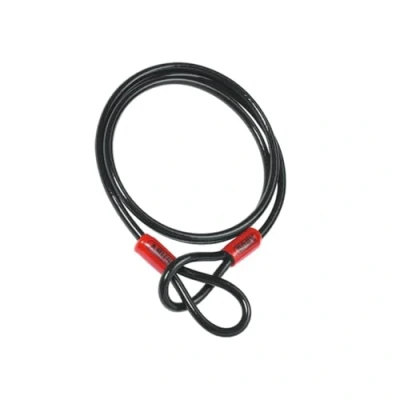 Immagine di ABUS Cobra 10 loop cable cavo in acciaio rivestito plastica sicurezza per accessori di biciclette e moto lunghezza 2,2 metri, spessore mm, nero