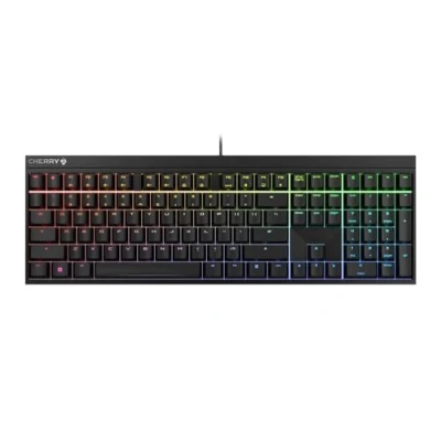 Immagine di CHERRY MX 2.0S, Tastiera Gaming Meccanica Con Illuminazione RGB, Layout Germania (QWERTZ), Filo, Progettato in Germania, Interruttori RED, Nero