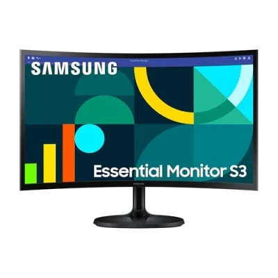 Immagine di Samsung Monitor S36GD (S24D362), Curvo (1800R), 24&#039;&#039;, 1920x1080 (Full HD), VA, 100Hz, 4ms (GtG), D Sub, HDMI, Ingresso Audio, Eye Saver Mode, Flicker Free