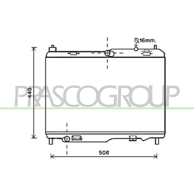 Immagine di PRASCO FD344R002 Radiatore motore Alluminio 350 563 23 Alette di raffreddamento montate meccanicamente FORD: FIESTA 6, KA+ Hatchback, Ecosport Mk2