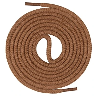 Immagine di Mount Swiss© Lacci per scarpe premium, rotondi in 100% cotone, resistenti agli strappi, diametro 3 mm 4 mm, 12 colori, lunghezza 45 200 cm., adulto (unisex), Ms sb 01, marrone chiaro
