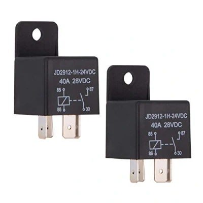Immagine di Ehdis 2pcs Relè Auto 4 Pin 24V 40A SPST Modello No .: JD2912 1H 24VDC 28VDC, Interruttori e antipasti, rele per Auto, Camion, Barche Marine, lampade, ECC