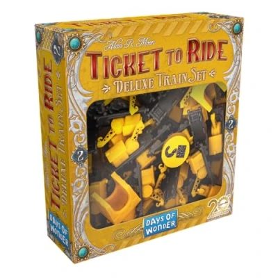 Immagine di Days of Wonders Asmodee Gli avventurieri della ferrovia: Deluxe Train Set Giallo giochi da tavolo Accessori per