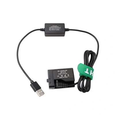 Immagine di HangTon 5V USB LP E10 Batteria fittizia per Canon EOS 1100D 1200D 1300D 2000D 4000D, Rebel T3 T5 T6 T7 T100, Kiss X50, X70 Fotocamera