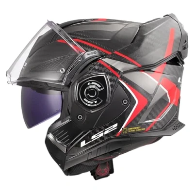Immagine di LS2, Casco Moto Modulare ADVANT X CARBON FUTURE II Gloss Red, S