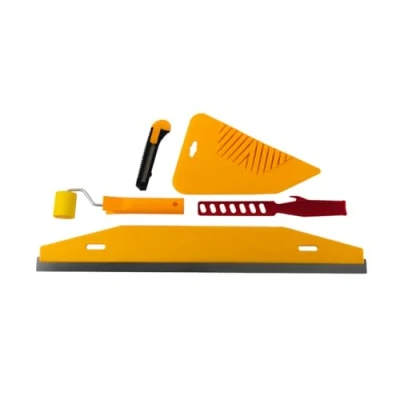 Immagine di HARDY WORKING TOOLS 5in1 Kit per arazzi Attrezzi lisciare la carta da parati taglio completo arazzi, attrezzo