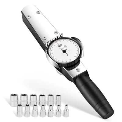 Immagine di NEWTRY Chiave dinamometrica con puntatore digitale, misuratore di torsione, test forza 3/8 1/2 3/4 0 3000 Nm (1 10 Nm)