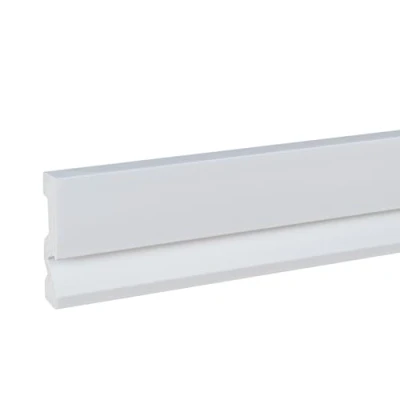 Immagine di PROVISTON battiscopa 20 x 90 2000 mm, moderno profilo angolare di alta qualità, in plastica bianca, impermeabile, robusto e durevole