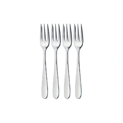 Immagine di Kitchen Craft MasterClass Set di 4 Forchette da Dolce in Acciaio Inossidabile, 15 cm Argento