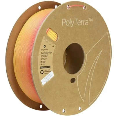 Immagine di Polymaker Polyterra PLA Gradient 1.75mm 1kg Fall (Orange Lava Red)