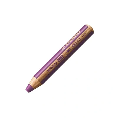 Immagine di Matita colorata Multi Funzione STABILO woody 3 in 1 Confezione da 5 Lilla