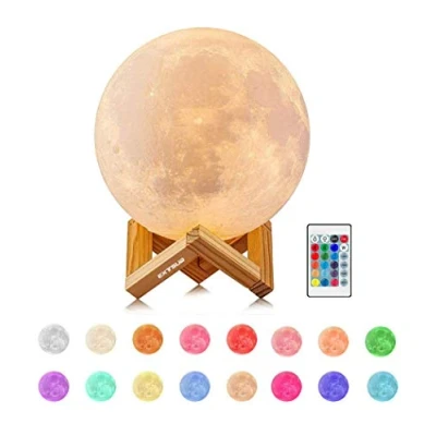 Immagine di EXTSUD Lampada Lunare 3D Stampata Luna Piena Led Luce Notturna, dia. 15cm
