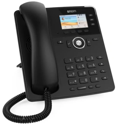 Immagine di Snom D717 Nero Telefono IP con 6 Account SIP, Display a Colori, Porta USB, Attacco Cuffia, 2 Gigabit LAN, 3 Anni di Garanzia