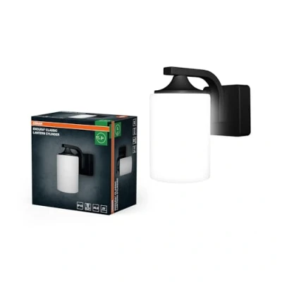 Immagine di OSRAM ENDURA Classic Lantern Cylinder E27 Black 4099854452079 Lampada da parete per esterni a LED Nero