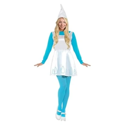 Immagine di Funidelia Costume da Puffetta Ufficiale per Donna Taglia XL The Smurfs, Cartoni Animati, I Puffi, Nano Azzurro/Blu