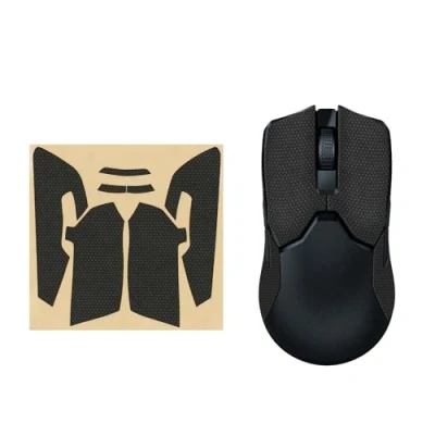 Immagine di kwmobile Nastro Antiscivolo per Mouse da Gioco Compatibile con Razer Viper 8k HZ Griptape Facile Applicare e Sottile 0,5 mm nero
