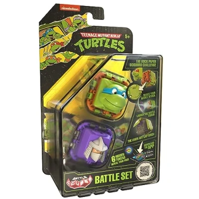 Immagine di Battle Cubes Ninja Turtles Cube Leonardo Vs Shreder, Set da 2 pezzi combattimento