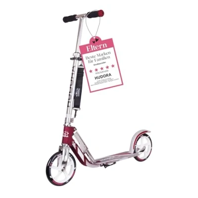 Immagine di HUDORA BigWheel 205 Pure Scooter, Monopattino per bambini e adulti, Scooter a partire dai 6 anni, City Roller fino 100 kg, Pieghevole regolabile in altezza