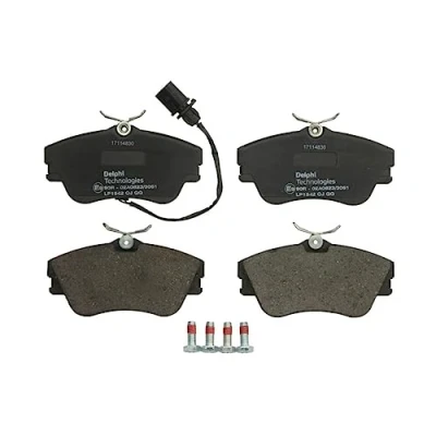 Immagine di DELPHI LP1542 Kit pastiglie freno con contatto segnalazione usura lamierino anticigolío accessori VOLKSWAGEN: Transporter 4 Bus,