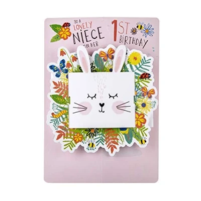 Immagine di Hallmark Biglietto di auguri per il 1 compleanno, nipote, fustellato, design 3D